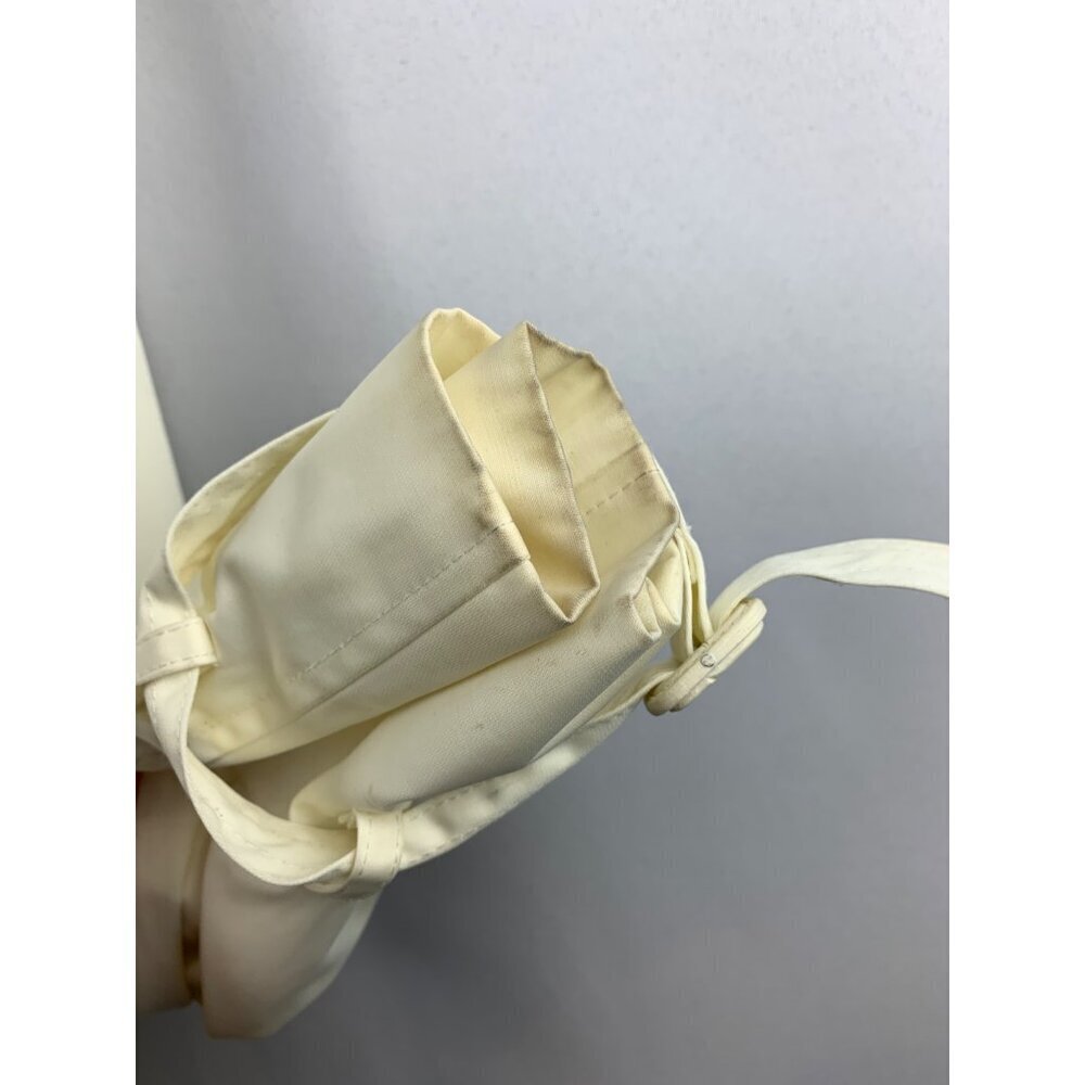 Women's London Fog Short Trench Coat White Size M - Picture 10 of 12